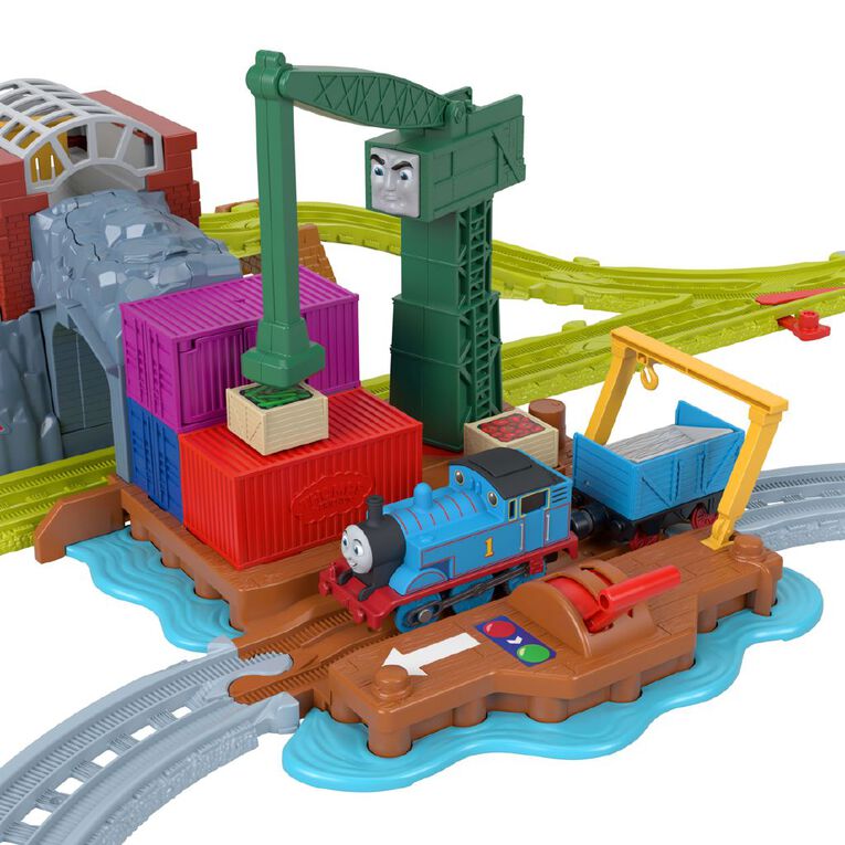 Thomas & Friends Motorised Cranky at the Docks Trackset, , hi-res