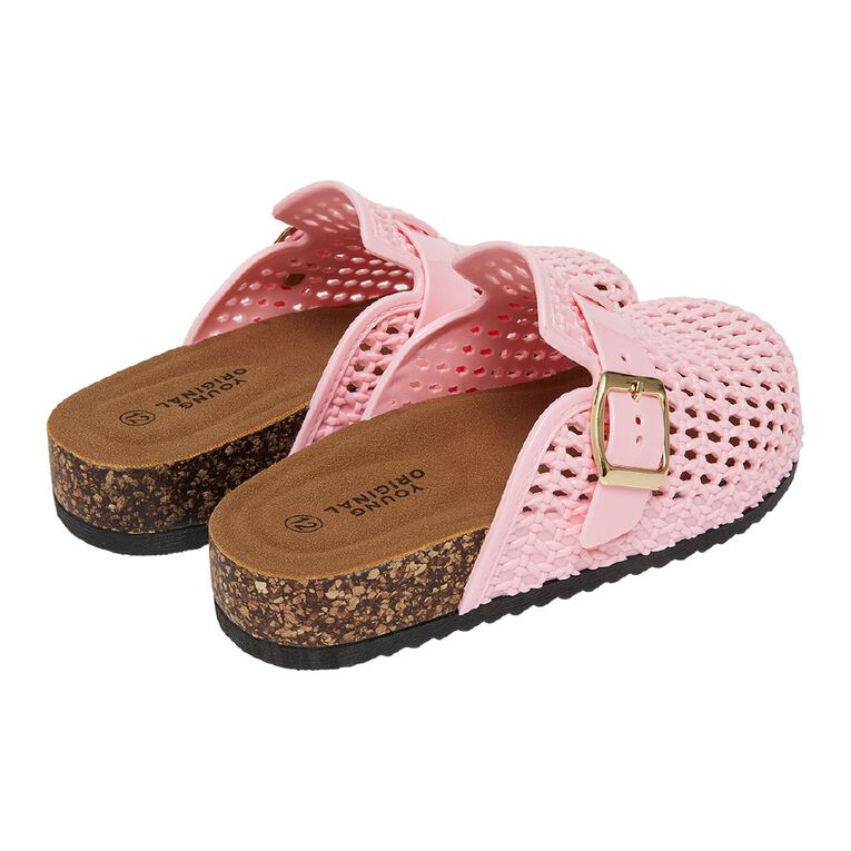 Young Original Senior Kids' Jelly Mule, Pink, hi-res