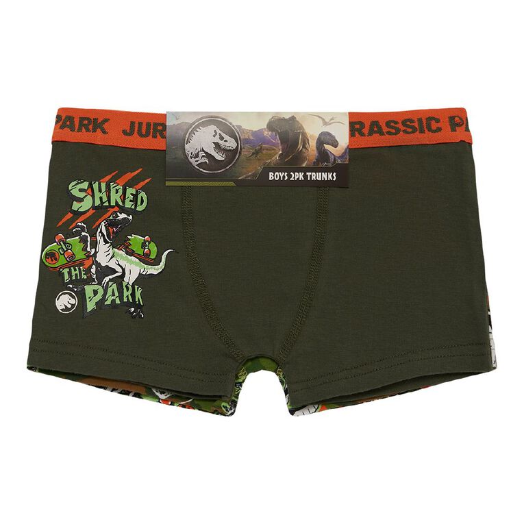 Jurassic Trunks 2 Pack, Khaki, hi-res
