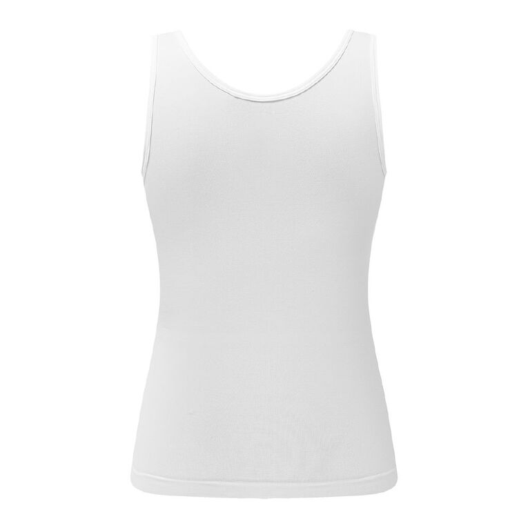 H&H Women's Essential Seamless Singlet, White, hi-res