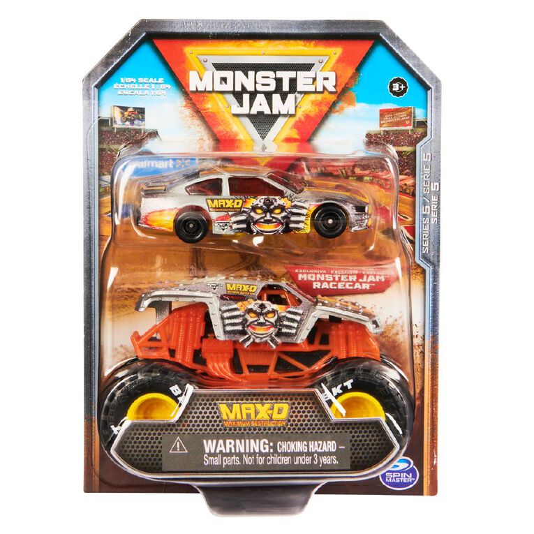 Monster Jam 1:64 Truck and Race Car Assorted, , hi-res