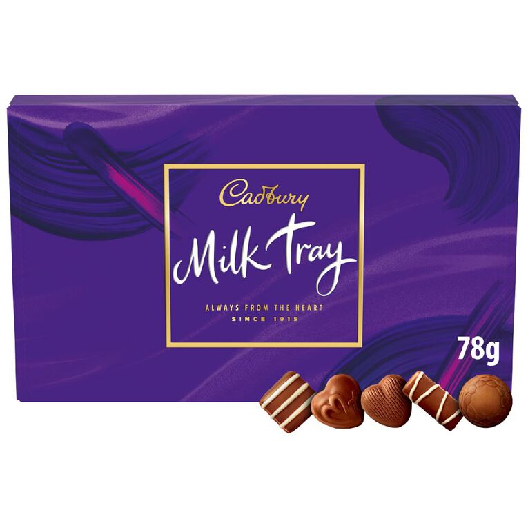Cadbury Milk Tray Chocolate 78g, , hi-res