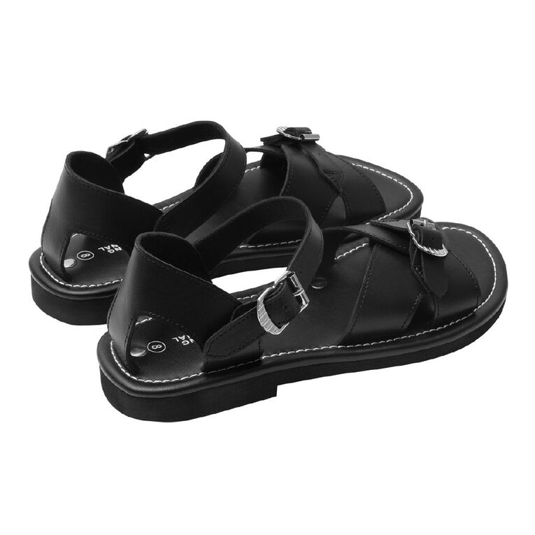 Young Original Senior Kids' Payton School Sandals, Black, hi-res