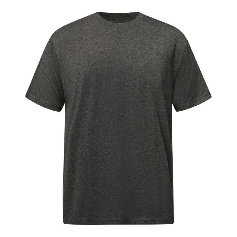H&H Men's Regular Fit Crew Neck Tee, Charcoal/Marle charcoalma, hi-res