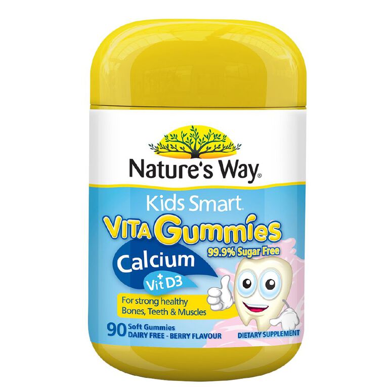 Nature's Way Kids Smart Vita Gummies Calcium + Vit D 90s, , hi-res