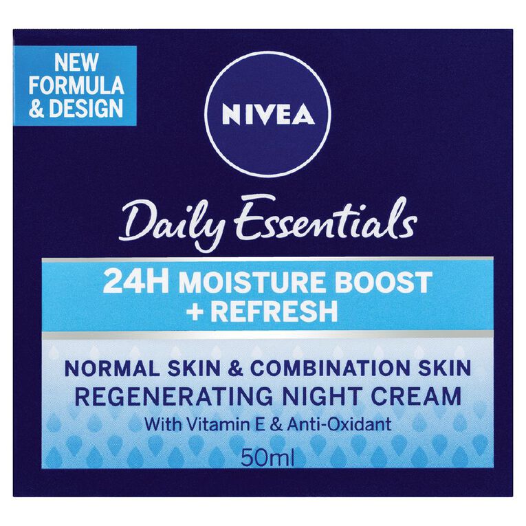 Nivea Daily Essentials Normal Skin Night Cream 50ml, , hi-res