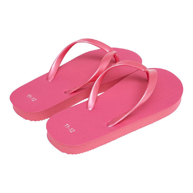 Young Original Senior Kids  Plain Jandal Recycled, Pink Mid, hi-res