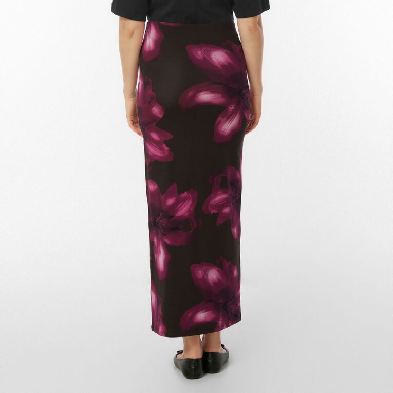 Garage Women's Printed Contour Maxi, Brown, hi-res