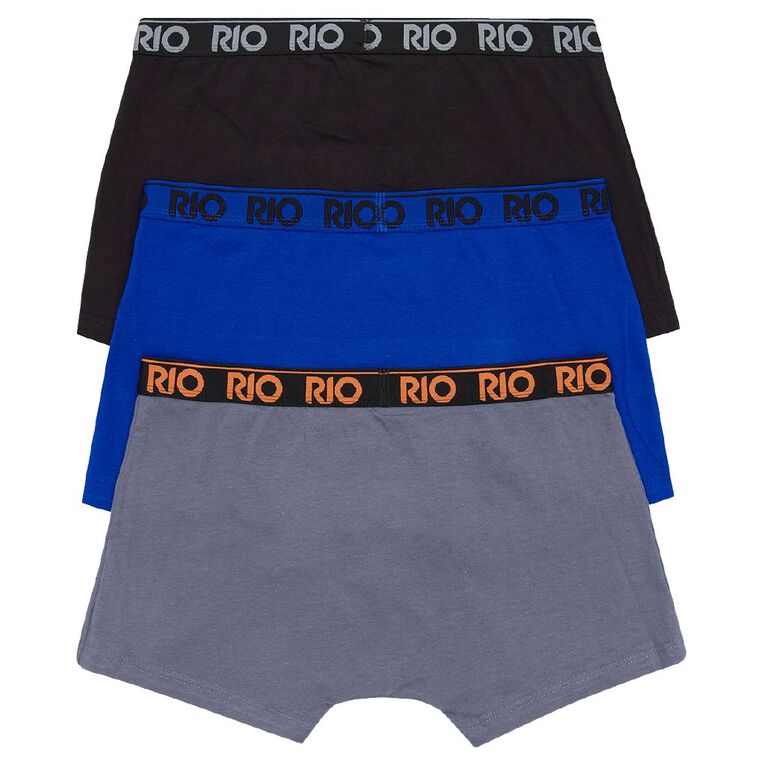 Rio Men's Hipster Trunks 3 Pack Grey Dark The Warehouse