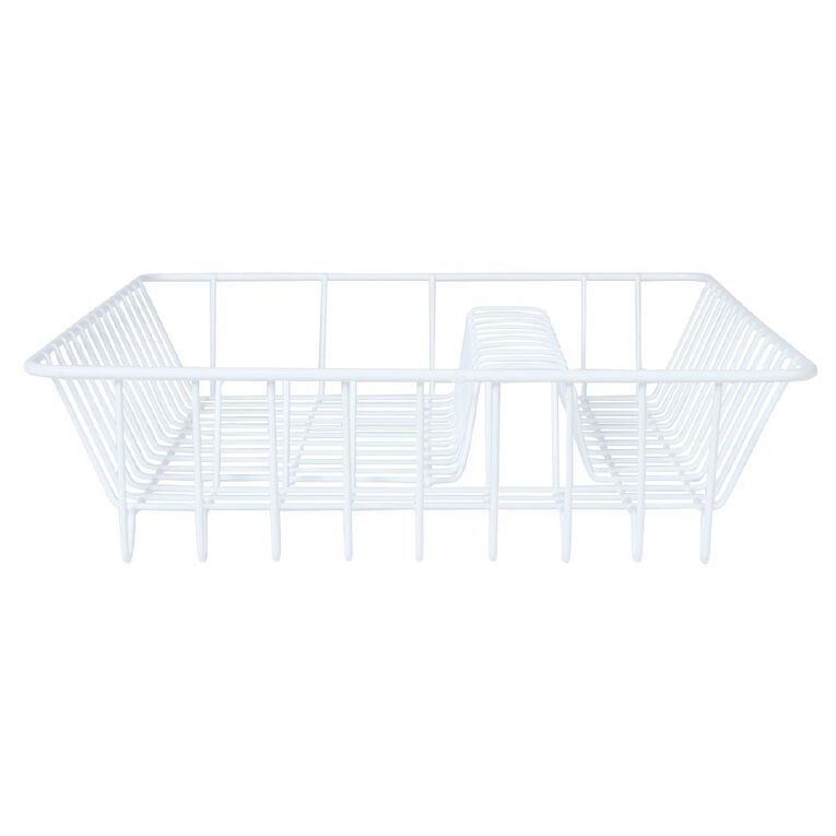 Living & Co Steel Dish Rack White, , hi-res