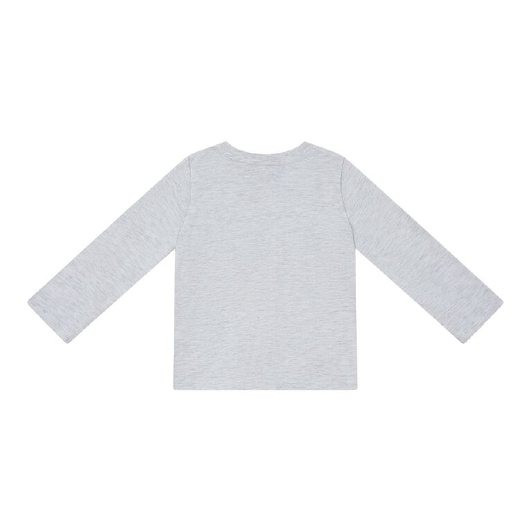 Young Original Toddler Long Sleeve Plain Tee, Grey Mid, hi-res