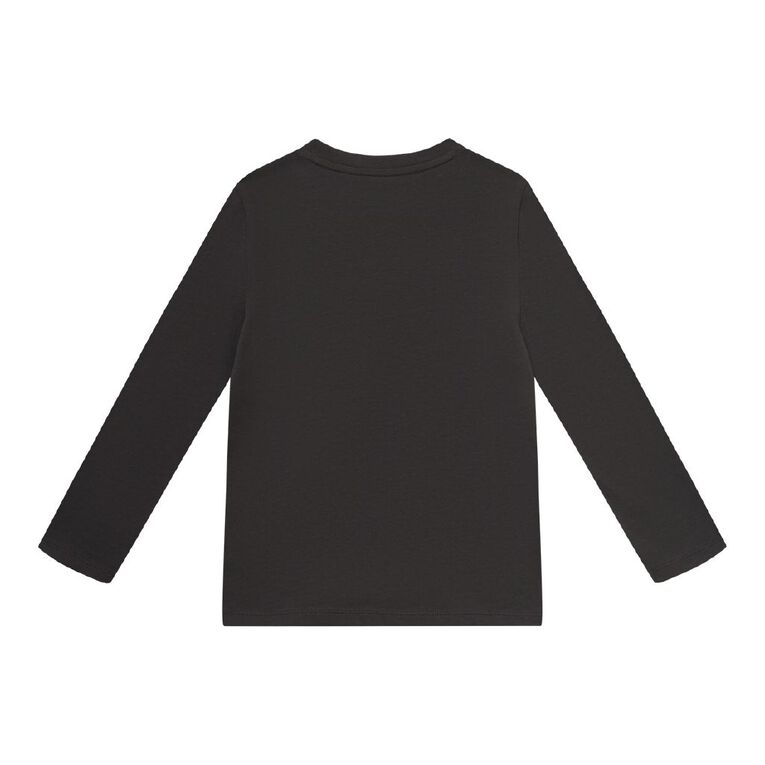 Young Original Long Sleeve Printed Tee, Grey Dark, hi-res