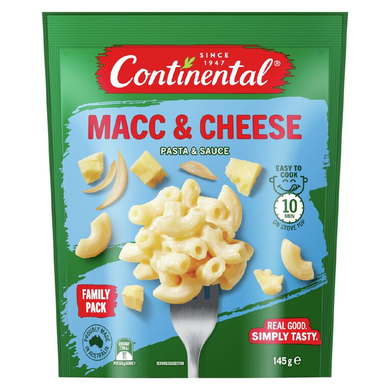 Continental Pasta and Sauce Mac Cheese 145g, , hi-res