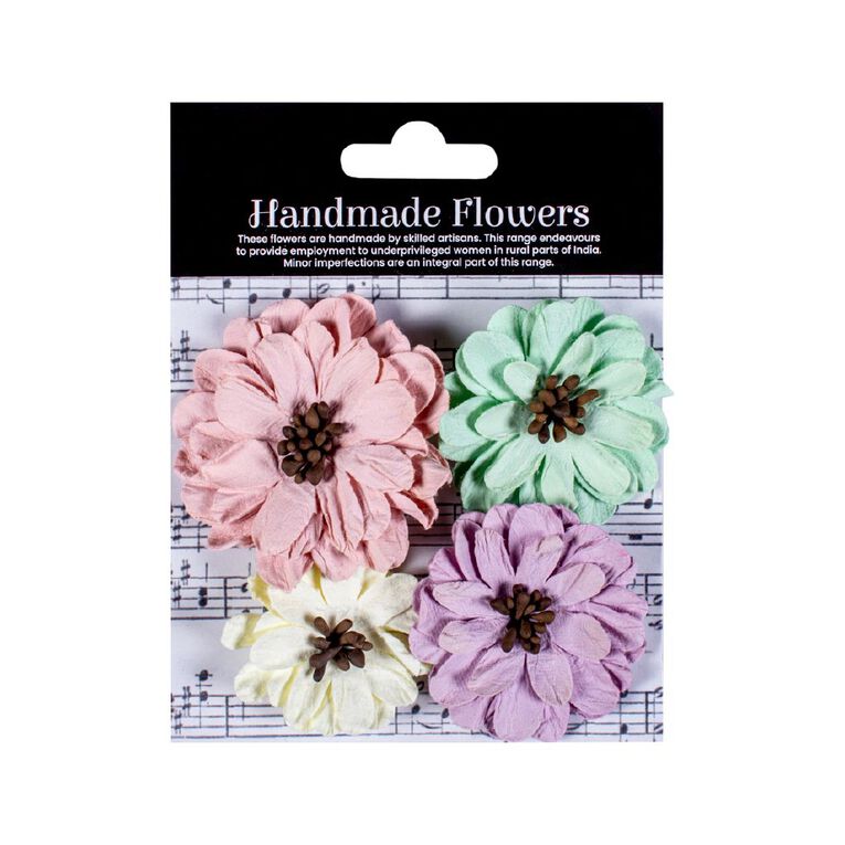 Uniti Craft Adults Handmade Flowers Galina Approx 4pc Multicoloured, , hi-res