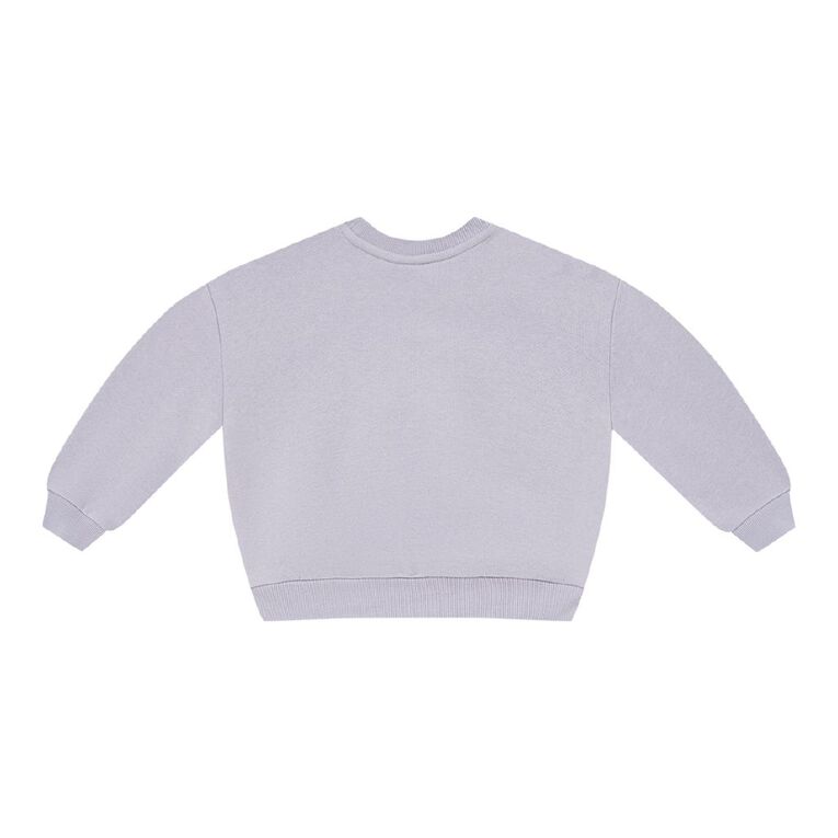 Young Original Toddler Girls' Printed Crew Sweatshirt, Purple Light, hi-res
