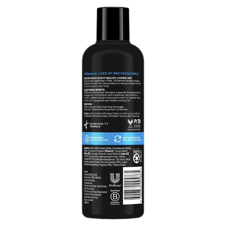 Tresemme Moisture Rich Shampoo 350ml, , hi-res