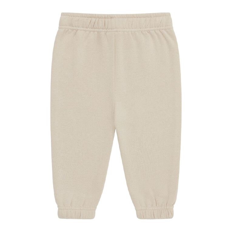 Young Original Baby's Plain Trackpants, Brown Light OATMEAL, hi-res