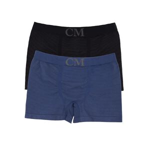 Clio Men's Seamfree Stripe Trunks 2 Pack