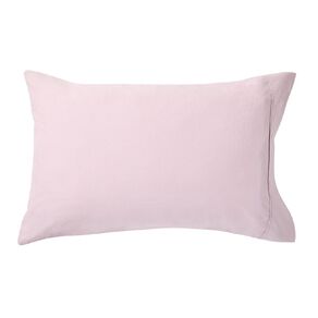 Living & Co 100% Washed Cotton 2 Pack Pillowcase 48cm x 73cm