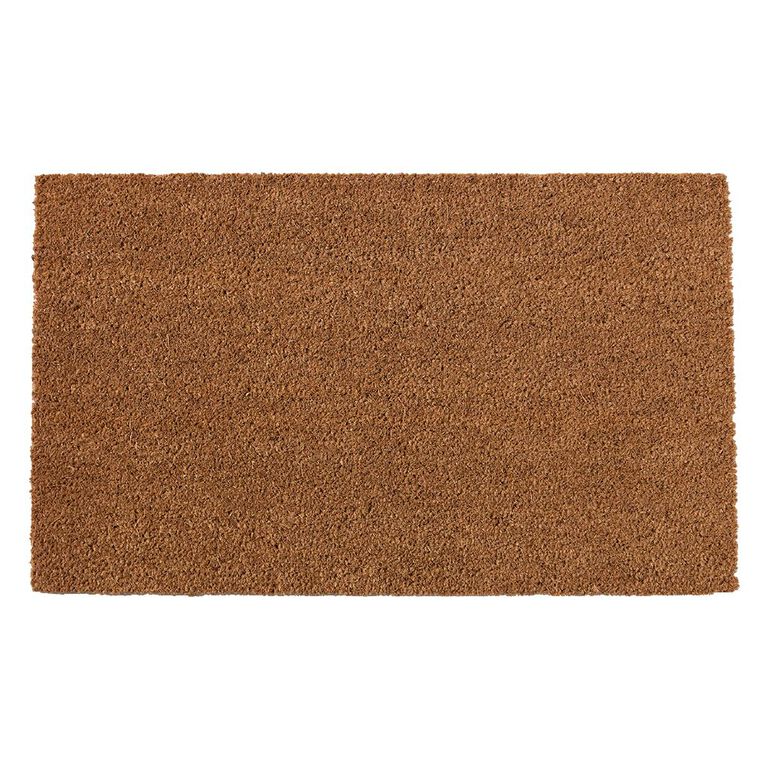 Living & Co Coir Doormat Plain Natural 45cm x 75cm, , hi-res