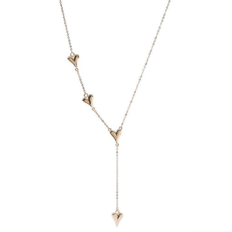 H&H Heart Gold Necklace, , hi-res