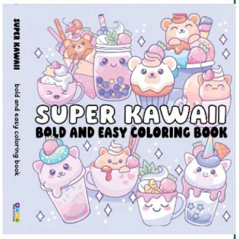 Bold And Easy Coloring Book: Super Kawaii, , hi-res