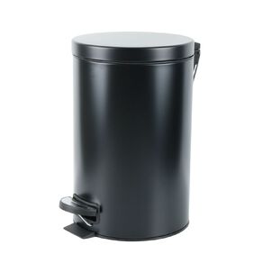 Living & Co Pedal Bin Black 12L