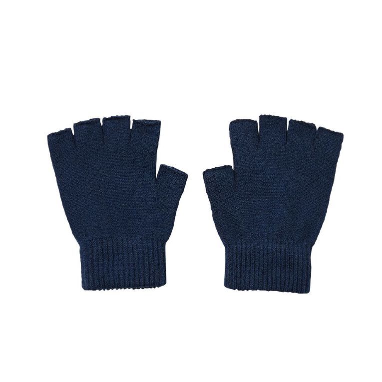H&H Kids' Essentials Half Gloves, Blue Dark, hi-res