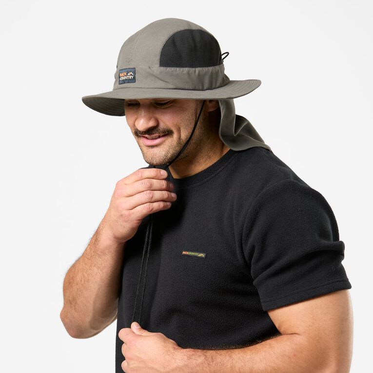Back Country Adults' Panel Legionnaire Hat, Khaki, hi-res