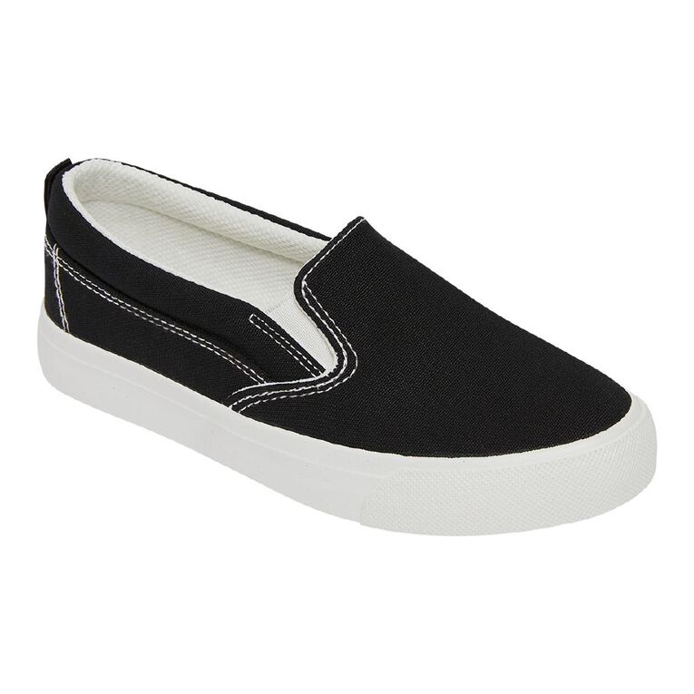 Young Original Senior Kids' Colorado Slip-on Shoes, Black/White, hi-res
