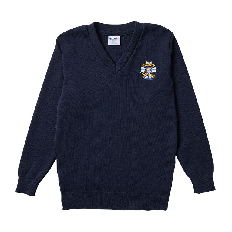 Schooltex Marcellin College Jersey with Embroidery, Midnight/Navy, hi-res