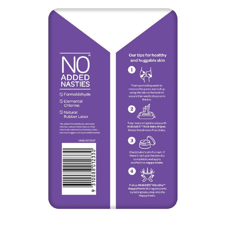 Huggies Girls' Convenience Toddler Ultra Dry Pants Size 4 9-14kg 20 Pack, , hi-res