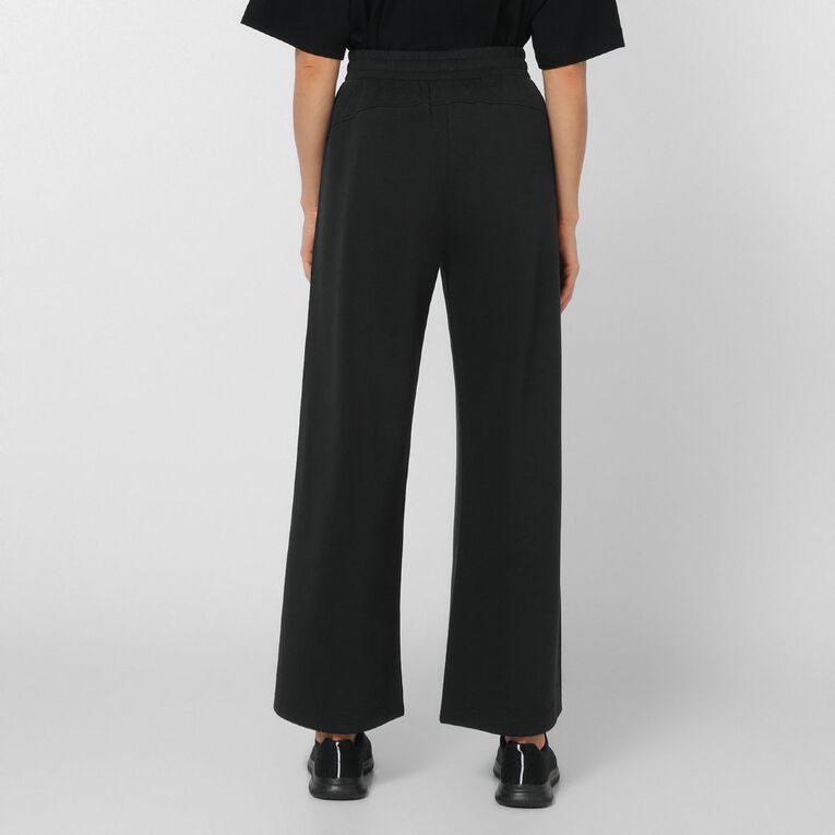 Active Intent Women's Scuba Wide Leg Pants, Black, hi-res