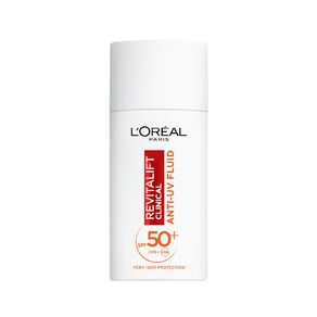 l'oreal revitalift clinic face moisturiser anti uv fluid spf 50+ 50 ml