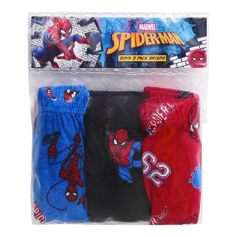 Spider-Man Boys' Briefs 3 Pack, Red Mid, hi-res