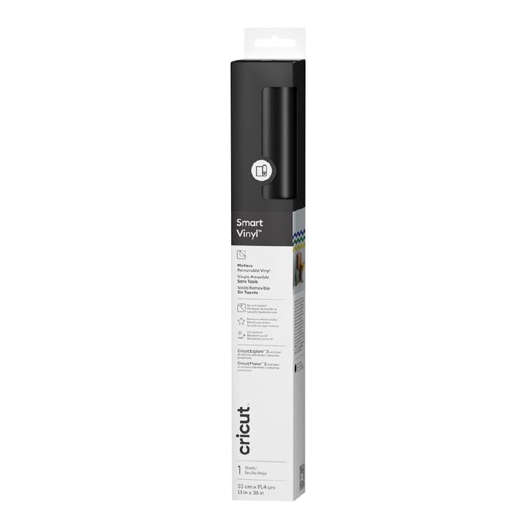 Cricut Smart Removable Vinyl 13in x 36in Black, , hi-res