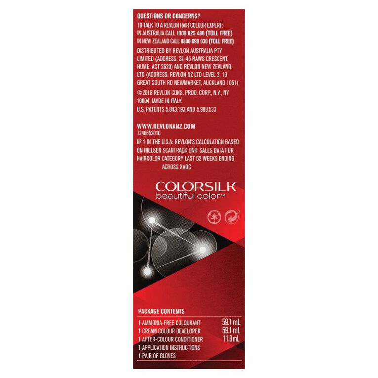 Revlon Colorsilk Hair Colour Black 10, , hi-res