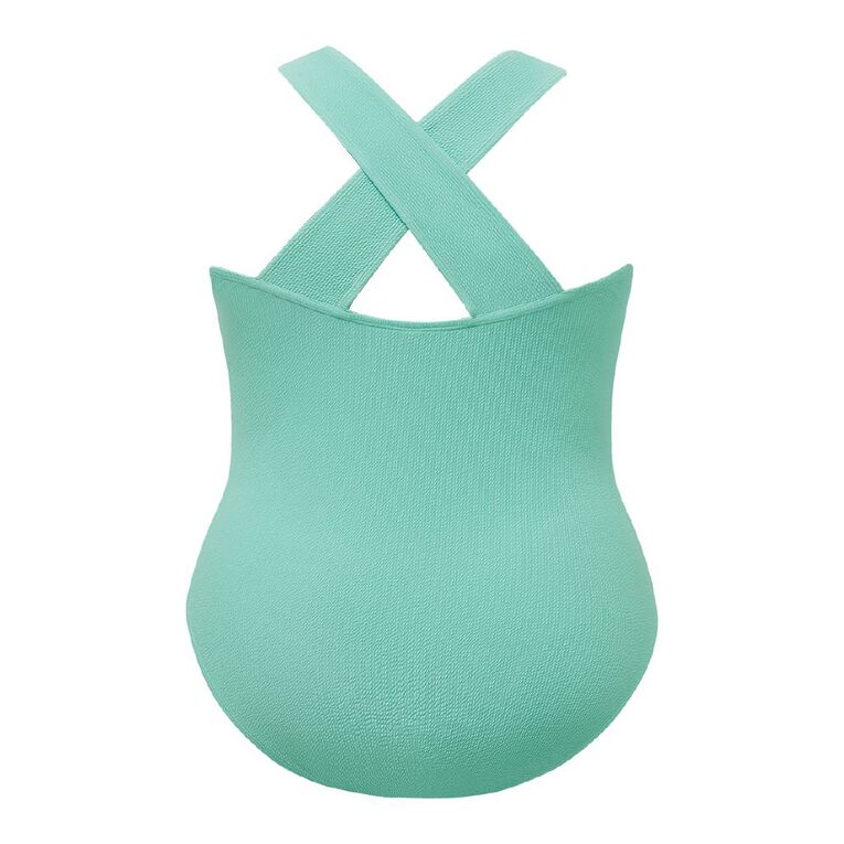 H&H Women's Plus Size Crinkle Swimsuit, Green Mid, hi-res