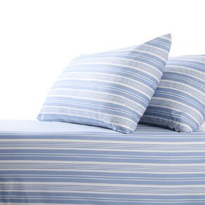 Living & Co Microfibre Sheet Set Blue Queen