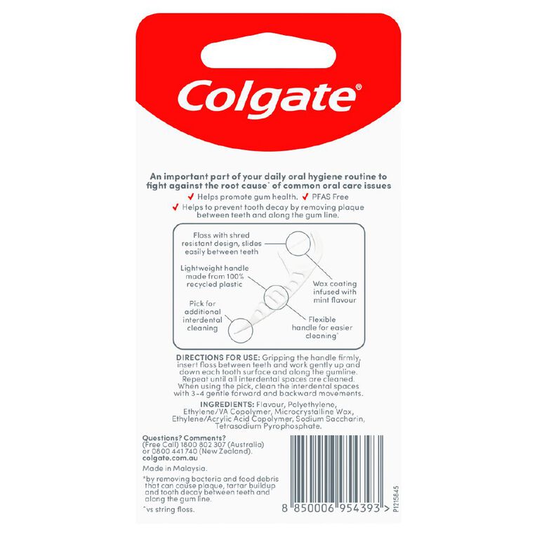 Colgate Total Floss Pick 35 Pack, , hi-res