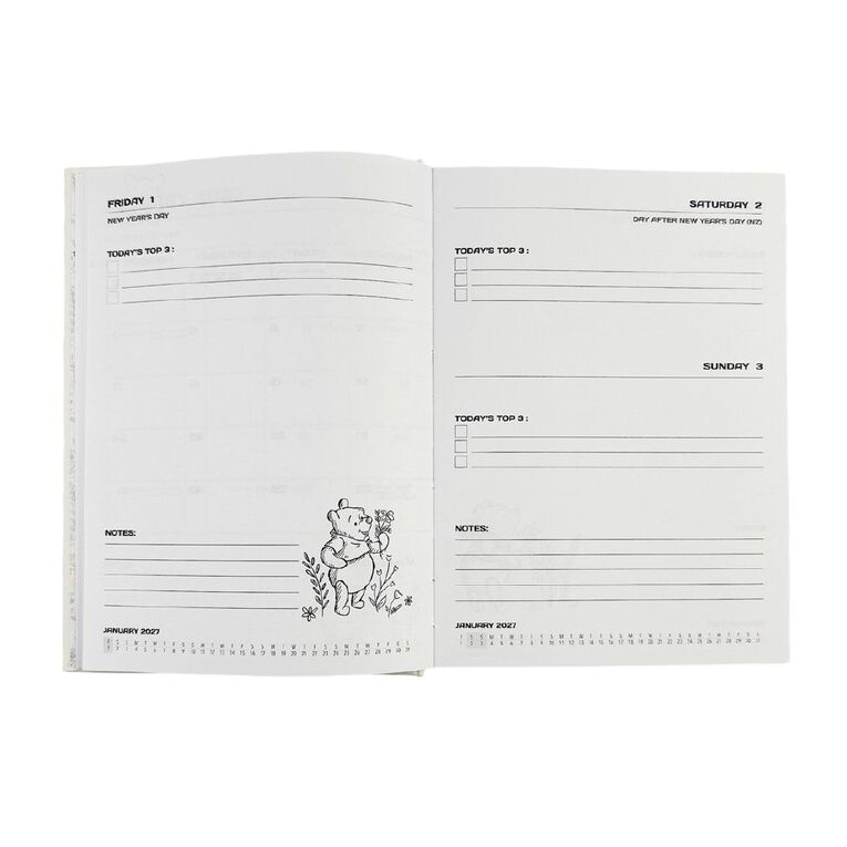 Winnie the Pooh 2027 Diary Date To Page A5, , hi-res
