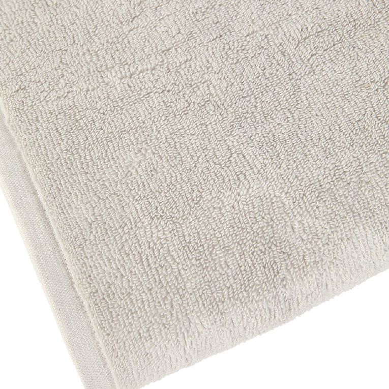 Living & Co Plush Plain Bath Towel Grey Light, , hi-res