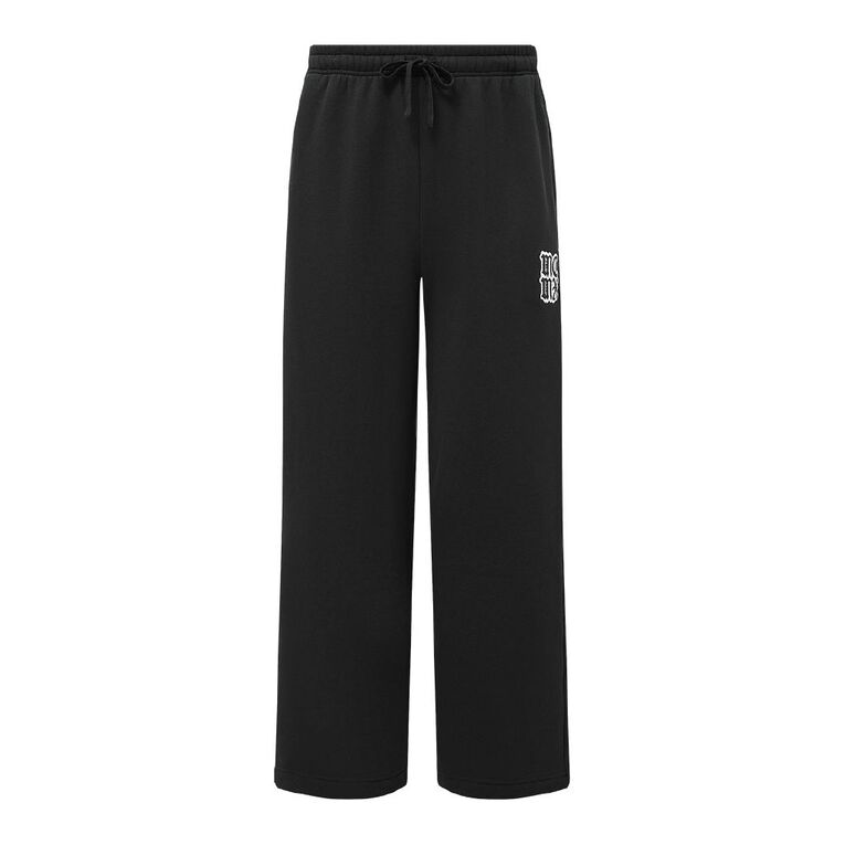 Garage Men's Straight Leg Trackpants Print, Black, hi-res