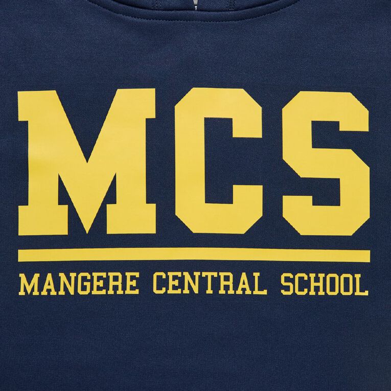 Schooltex Mangere Central Hoodie with Transfer, Navy, hi-res