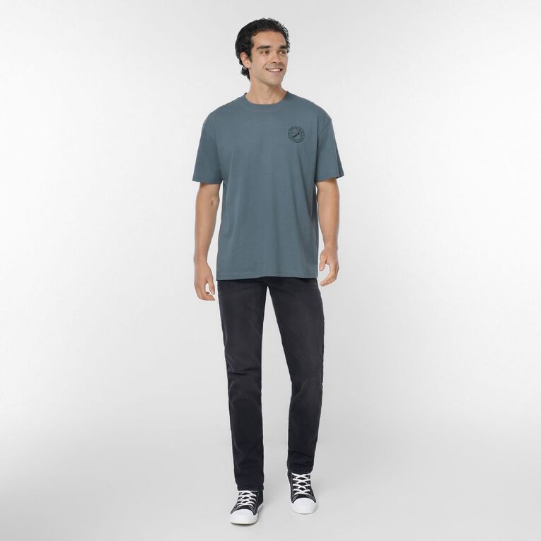 H&H Men's Relaxed Fit Graphic Tee, Blue Mid, hi-res