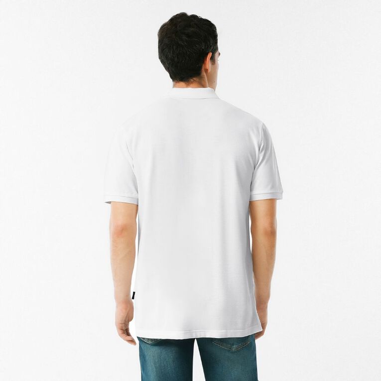 H&H Men's Pique, White, hi-res