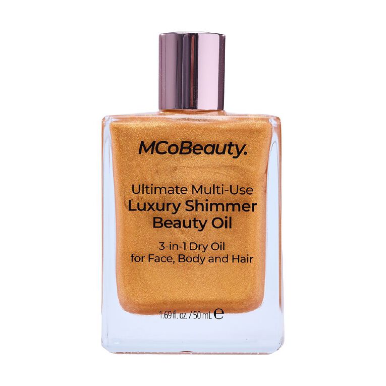 MCoBeauty Ultimate Multi-Use Luxury Shimmer Beauty Oil, , hi-res