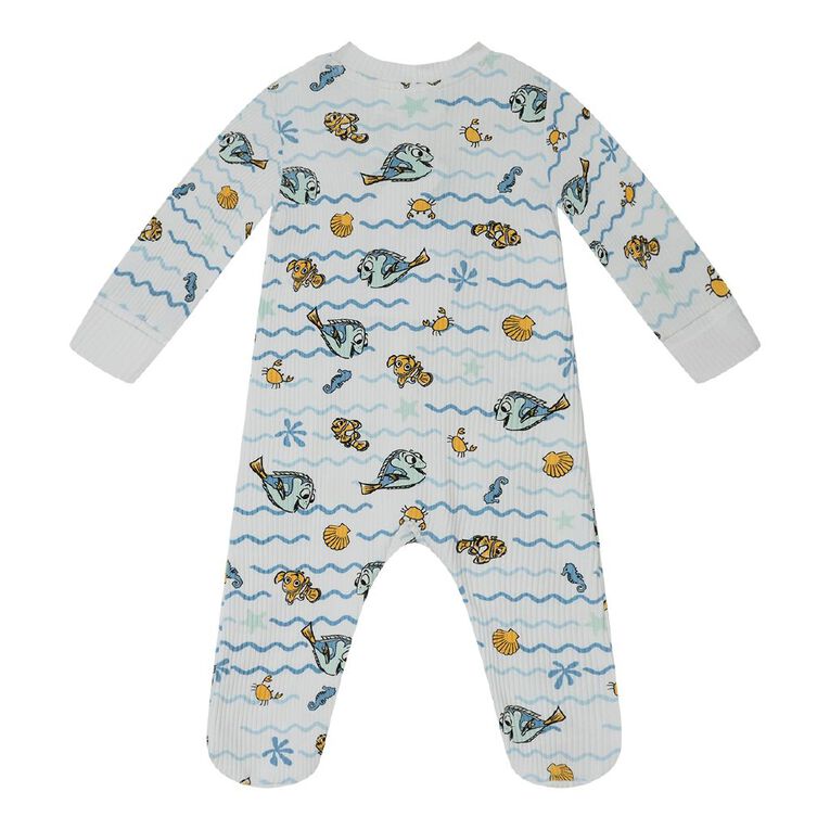 Finding Nemo Babies' 2 Way Zip All-in-One, White, hi-res