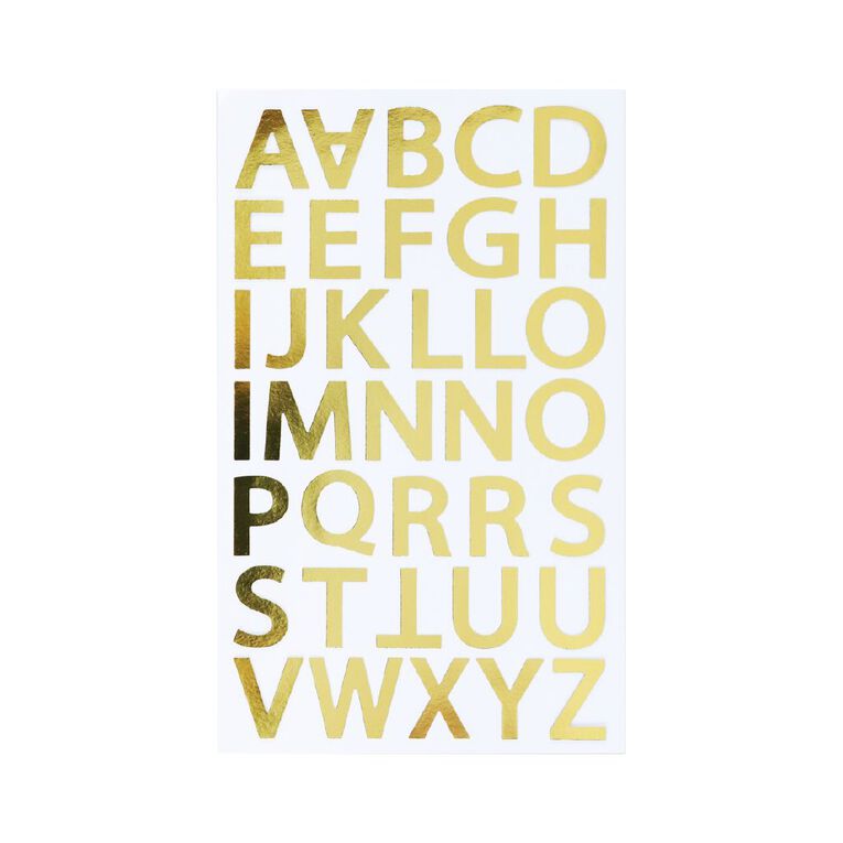 Uniti Foil Alpha Stickers Gold, , hi-res