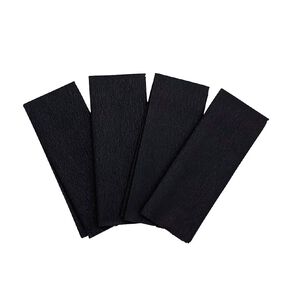 Party Inc Crepe Paper 180 x 50cm Black 4 Pack